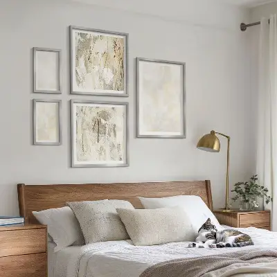 Framed photo set Bright texture paint design