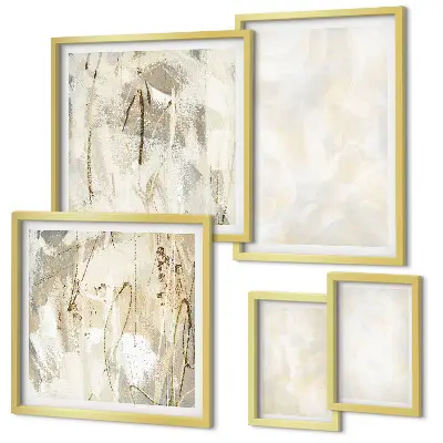Framed photo set Bright texture paint design