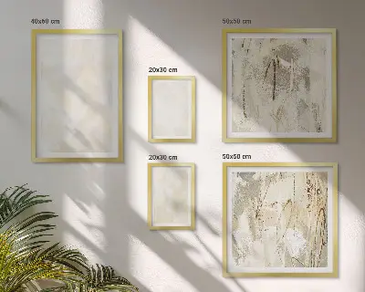 Framed photo set Bright texture paint design