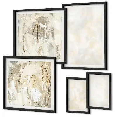 Framed photo set Bright texture paint design