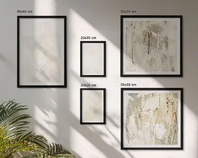 Framed photo set Bright texture paint design