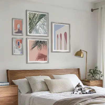 Gallery wall City architecture illustrations