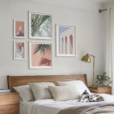 Gallery wall City architecture illustrations