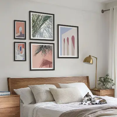 Gallery wall City architecture illustrations