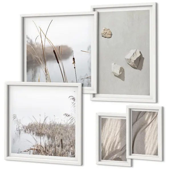Framed photo set Close-ups of the boho style structure