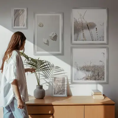 Framed photo set Close-ups of the boho style structure