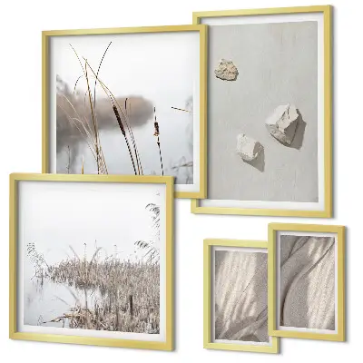 Framed photo set Close-ups of the boho style structure