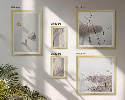 Framed photo set Close-ups of the boho style structure