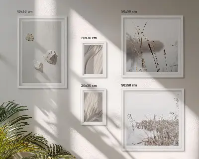 Framed photo set Close-ups of the boho style structure