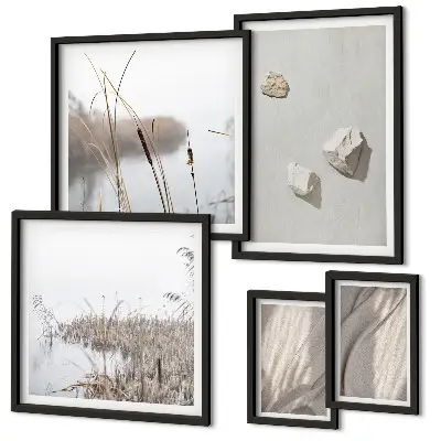 Framed photo set Close-ups of the boho style structure