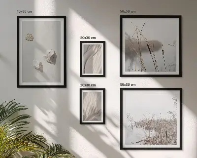 Framed photo set Close-ups of the boho style structure