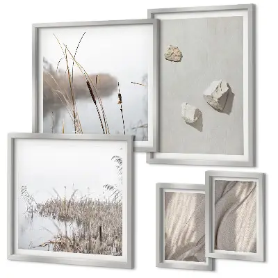 Framed photo set Close-ups of the boho style structure