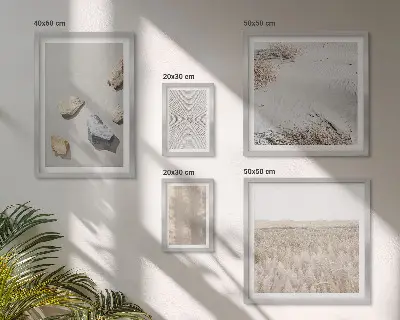 Set of 5 wall art pieces Boho natural textures