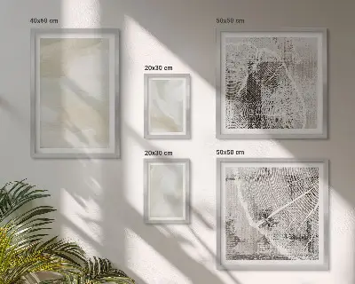 Gallery wall Paint texture minimalism