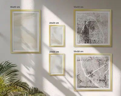 Gallery wall Paint texture minimalism
