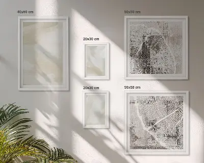 Gallery wall Paint texture minimalism