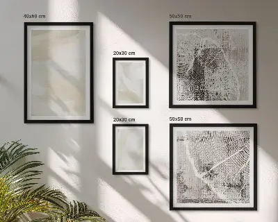 Gallery wall Paint texture minimalism