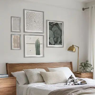 Gallery wall Summer textures with a tropical feel