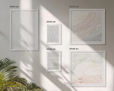 Bright structures string patterns wall art set set of 5 pieces