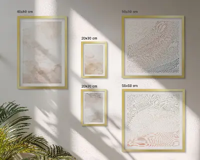 Gallery wall Watercolor leaves and spots