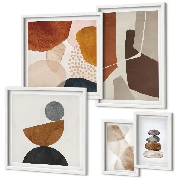 Framed photo set Abstract painting decorations