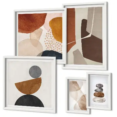 Framed photo set Abstract painting decorations