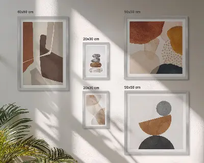 Framed photo set Abstract painting decorations