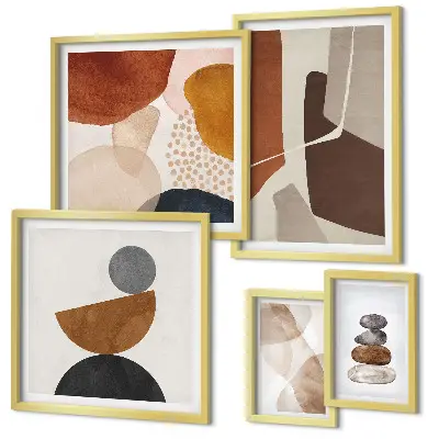 Framed photo set Abstract painting decorations