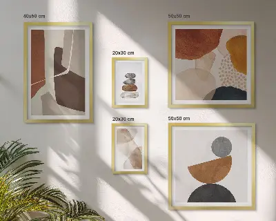 Framed photo set Abstract painting decorations