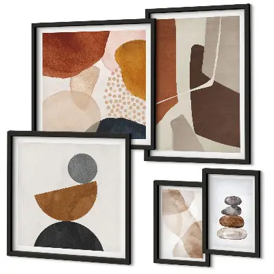 Framed photo set Abstract painting decorations