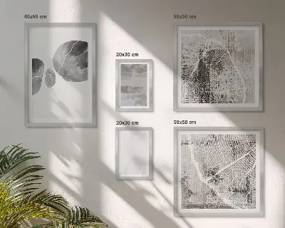 Gallery wall Abstract modern shapes