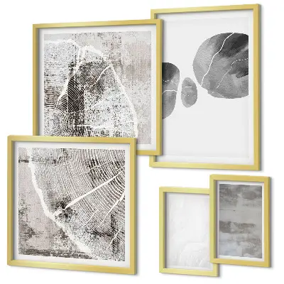 Gallery wall Abstract modern shapes