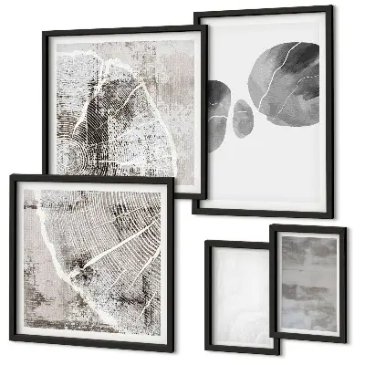 Gallery wall Abstract modern shapes