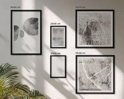 Gallery wall Abstract modern shapes