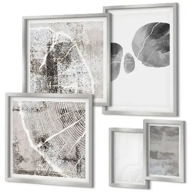 Gallery wall Abstract modern shapes