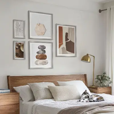 Gallery wall Textures modern art