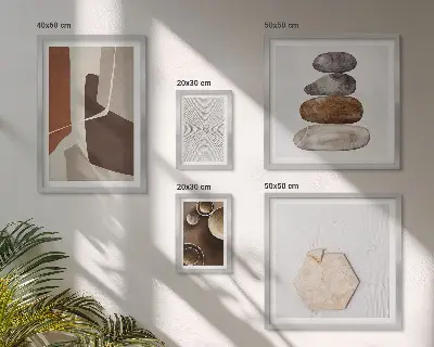 Gallery wall Textures modern art