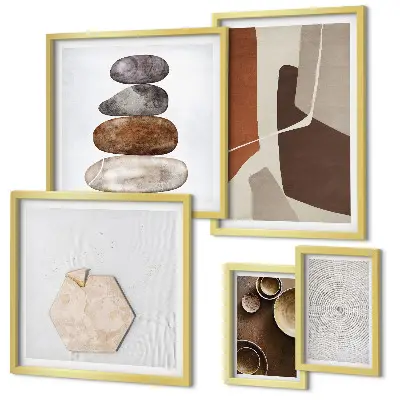 Gallery wall Textures modern art