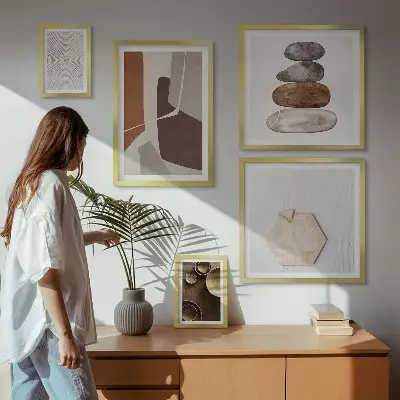 Gallery wall Textures modern art