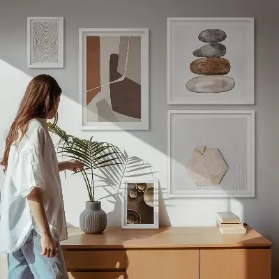 Gallery wall Textures modern art