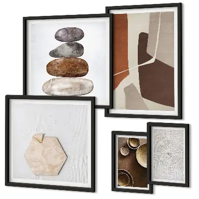 Gallery wall Textures modern art
