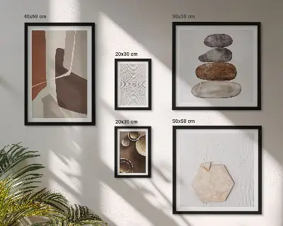 Gallery wall Textures modern art