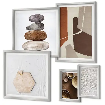 Gallery wall Textures modern art