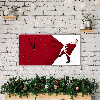 Glass Wall Clock Holy Father Christmas Gifts
