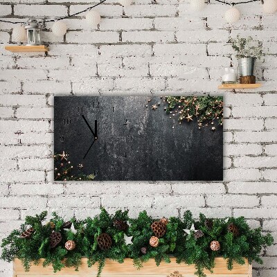 Glass Wall Clock Christmas tree decorations Christmas Star