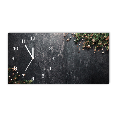 Glass Wall Clock Christmas tree decorations Christmas Star