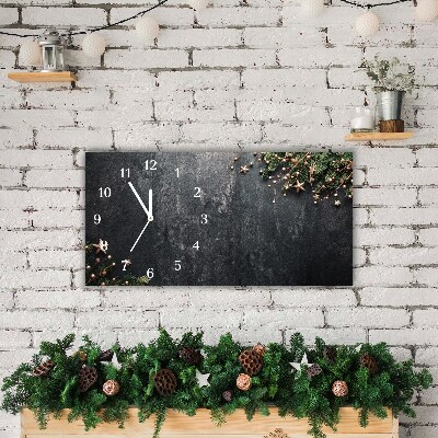 Glass Wall Clock Christmas tree decorations Christmas Star