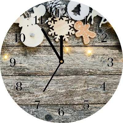 Glass Wall Clock Christmas Tree Decoration Christmas Gifts