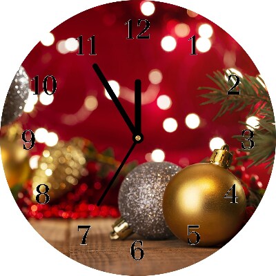 Glass Kitchen Clock Christmas tree balls Christmas Decorations