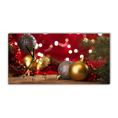 Glass Kitchen Clock Christmas tree balls Christmas Decorations